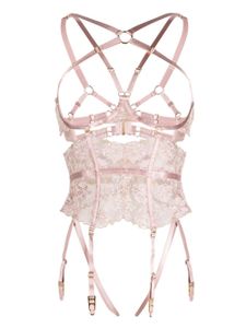 Bordelle corset Vita en dentelle - Rose