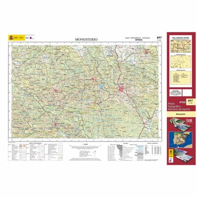 Topografische kaart 897 MT50 Monesterio | CNIG - Instituto Geográfico Nacional1