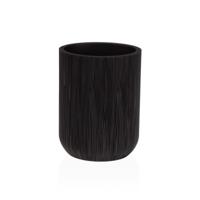 Tandenborstelhouder Versa Zwart Hars 8 x 10,5 x 8 cm