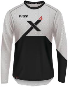 G-FORM Longarm shirt pro x-4 size l white/bl.