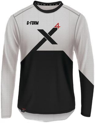 G-FORM Longarm shirt pro x-4 size m white/bl.
