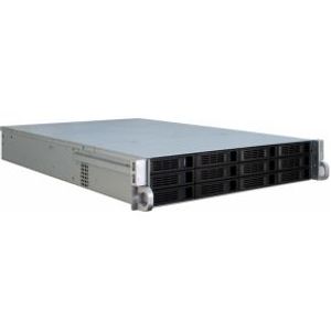 Inter-Tech IPC 2U-2412 Rack Zwart, Zilver