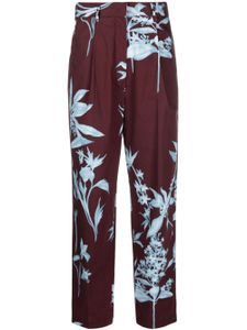 Forte Forte pantalon droit à fleurs - Marron