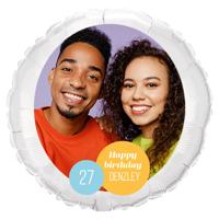 'Ballon 'Happy Birthday' met eigen naam, leeftijd en foto' kopen? | FOR YOU GIFTS