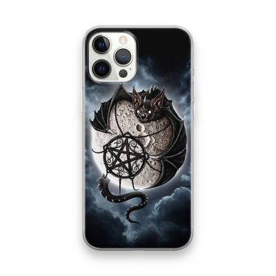 Volle maan: iPhone 12 Pro Max Transparant Hoesje
