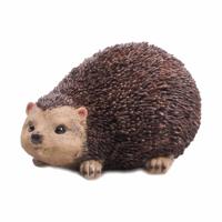 Tuin decoratie beeldje - egel - bruin - 22 x 13 cm - polystone - dier Tuin decoratie beeldje - egel - bruin - 22 x 13 cm - polystone - dier