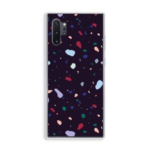 Dark Rounded Terrazzo: Samsung Galaxy Note 10 Plus Transparant Hoesje