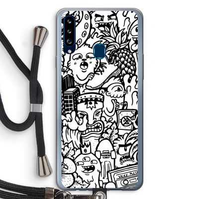 Vexx Mixtape #2: Samsung Galaxy A20s Transparant Hoesje met koord