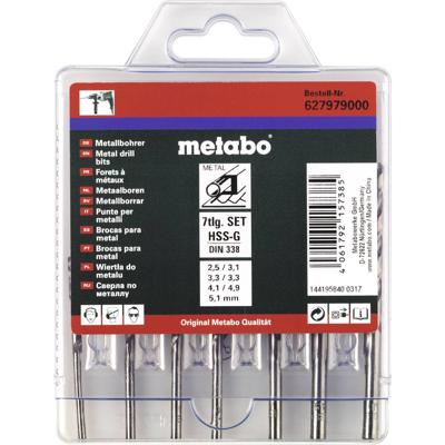 Metabo 2CPX062512R9999 Staal Spiraalboor 7-delig DIN 338 7 stuk(s)