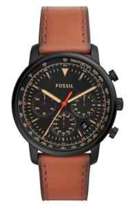 Fossil Heren Goodwin lederen chronograaf horloge FS5501