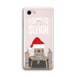 Came To Sleigh: Google Pixel 3 Transparant Hoesje