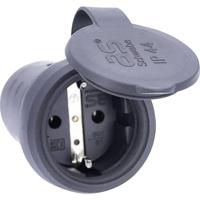 AS Schwabe 60417 Koppeling met randaarde Massief rubber 230 V Zwart IP44 - thumbnail