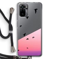 Fly away: Xiaomi Redmi Note 10 Pro Transparant Hoesje met koord