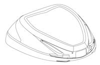 GIVI B330 bovenschaal, Onderschaal & deksel voor koffers op de moto, Z3420CNM