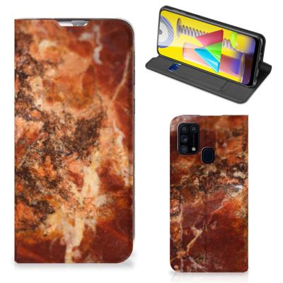 Samsung Galaxy M31 | Standcase | Marmer Bruin