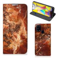 Samsung Galaxy M31 | Standcase | Marmer Bruin