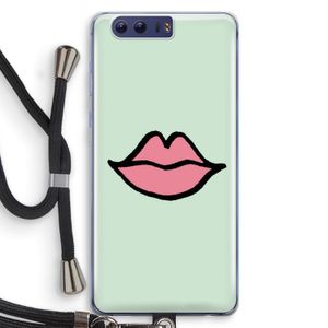 Kusje: Honor 9 Transparant Hoesje met koord
