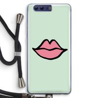 Kusje: Honor 9 Transparant Hoesje met koord