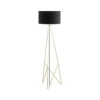 Stars of Light Design vloerlampCamporale goud met zwarte lampenkap - 39231
