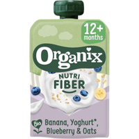 Organix Knijpfruit Banaan, Yoghurt, Blauwe Bes & Haver bij Jumbo