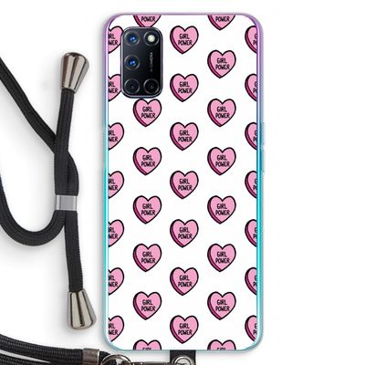 GIRL POWER: Oppo A72 Transparant Hoesje met koord