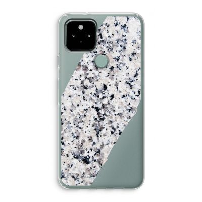 Gespikkelde marmer: Google Pixel 5 Transparant Hoesje