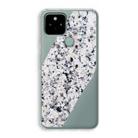 Gespikkelde marmer: Google Pixel 5 Transparant Hoesje