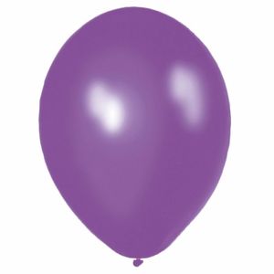 Paarse verjaardag party ballonnen 15x stuks van 30 cm   -