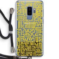 Majorelle Blue Print: Samsung Galaxy S9 Plus Transparant Hoesje met koord