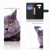 LG V40 Thinq Telefoonhoesje met Pasjes Kat - thumbnail