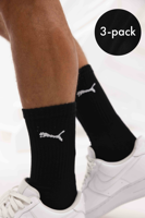 Puma Crew Sokken 3-Pack Zwart - Maat 47/49 - Kleur: Zwart | Soccerfanshop