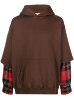 Marni hoodie à design superposé - Marron