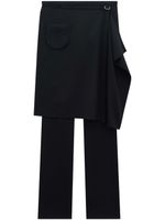 Courrèges pantalon de tailleur en laine - Noir Courrèges pantalon de tailleur en laine - Noir