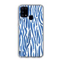 Blauwe nerven: Samsung Galaxy M31 Transparant Hoesje