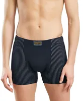 Heren Boxershort smal streepje - Elastisch katoenen heren ondergoed - onderbroek - zwart, blau