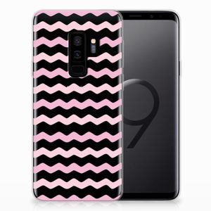 Samsung Galaxy S9 Plus TPU bumper Waves Roze