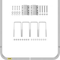 VEVOR boottrailergeleiders, een paar aluminium trailergeleiders, 46" roestbestendige trailergeleiders met verstelbare breedte, inclusief bevestigingsmateriaal