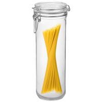 Spaghetti voorraad/weck pot - transparant - glas - 26 x 9 cm - 1,5 L - Bormioli Rocco