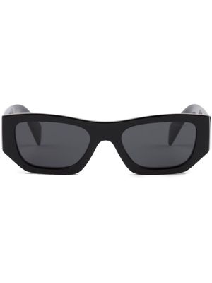 Prada Eyewear lunettes de soleil rectangulaires à logo - Noir