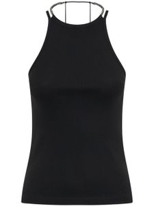 Dion Lee débardeur en coton biologique - Noir