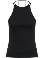 Dion Lee débardeur en coton biologique - Noir
