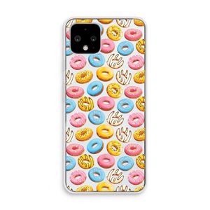 Pink donuts: Pixel 4 Transparant Hoesje
