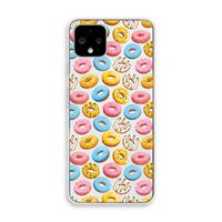 Pink donuts: Pixel 4 Transparant Hoesje