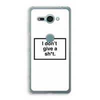 Don't give a shit: Sony Xperia XZ2 Compact Transparant Hoesje
