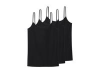 esmara Set van 3 dames spaghettitops (Zwart, XL (48/50))