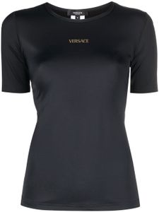 Versace t-shirt à logo imprimé - Noir