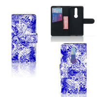 Telefoonhoesje met Naam Nokia 4.2 Angel Skull Blauw - thumbnail