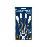 Quantore Krijtstift rond wit 1-2mm, 4st