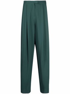 Emporio Armani pantalon à coupe fuselée - Vert