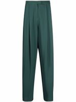 Emporio Armani pantalon à coupe fuselée - Vert